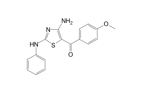 Methanone, [4-amino-2-(phenylamino)-5-thiazolyl](4-methoxyphenyl)-