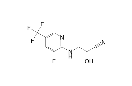 3-[[3-fluoranyl-5-(trifluoromethyl)pyridin-2-yl]amino]-2-oxidanyl-propanenitrile