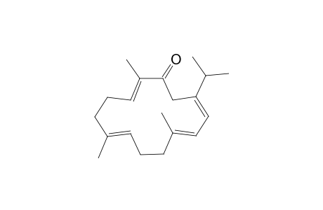 2,6,10,12-Cyclotetradecatetraen-1-one, 2,6,10-trimethyl-13-(1-methylethyl)-, (all-E)-