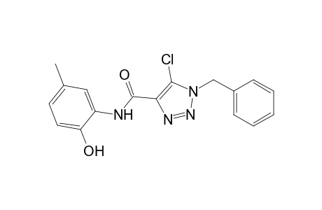 1H-1,2,3-Triazole-4-carboxamide, 5-chloro-N-(2-hydroxy-5-methylphenyl)-1-(phenylmethyl)-