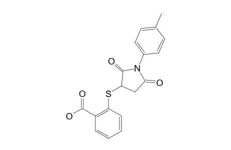o-[(2,5-dioxo-1-p-tolyl-3-pyrrolidinyl)thio]benzoic acid