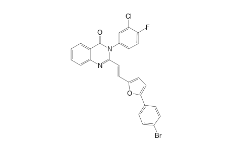 2-[2-(p-Bromophenyl-2-furyl)vinyl]-3-(3-chloro-4-fluorophenyl)quizolin-4-one
