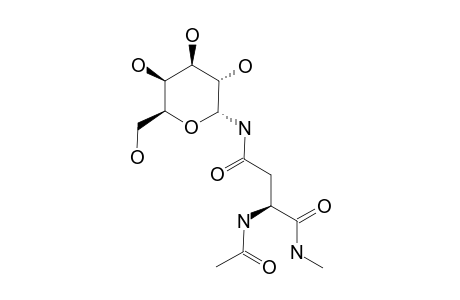 N(ALPHA)-ACETYL-N(GAMMA)-(ALPHA-D-GALACTOPYRANOSYL)-L-ASPARAGINE-N-METHYLAMIDE