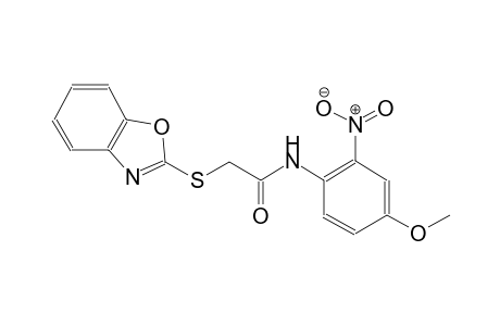 2-(1,3-benzoxazol-2-ylsulfanyl)-N-(4-methoxy-2-nitrophenyl)acetamide