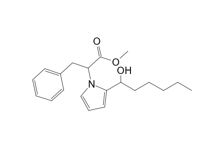 1-[1'-(Methoxycarbonyl)-2'-phenylethyl]-2-(1'-hydroxyhexyl)-pyrrole