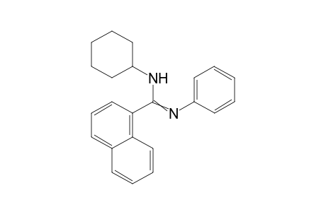 N-Cyclohexyl-N'-phenyl-1-naphthimidamide