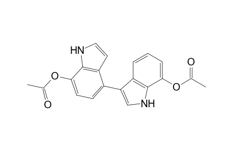 [3,4'-Bi-1H-indole]-7,7'-diol, diacetate (ester)