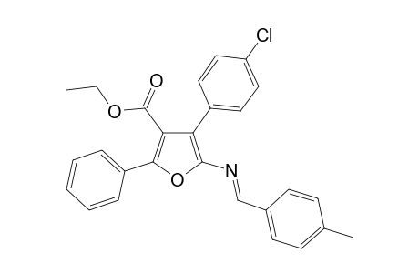 Ethyl 3-(p-Chlorophenyl)-5-phenyl-N-(p-methylbenzylidene)-2-aminofuran-4-carboxylate anion radical