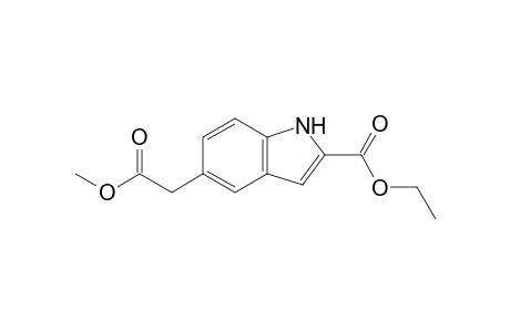 5-(2-keto-2-methoxy-ethyl)-1H-indole-2-carboxylic acid ethyl ester