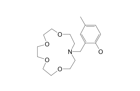 Phenol, 4-methyl-2-[(1,4,7,10-tetraoxa-13-azacyclopentadec-13-yl)methyl]-