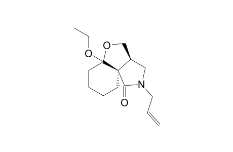 (3aR,9aR)-2-allyl-5a-ethoxy-3a,4,6,7,8,9-hexahydro-3H-benzofuro[3,3a-c]pyrrol-1-one