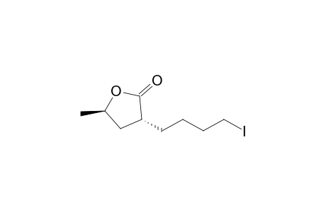 2(3H)-Furanone, dihydro-3-(4-iodobutyl)-5-methyl-, trans-