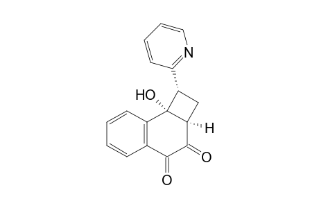 (+-)-(1.alpha.,2a.alpha.,8b.alpha.)-1,2,2a,8b-Tetrahydro-8b-hydroxy-1-(2-pyridyl)cyclobuta[a]naphthalene-3,4-dione