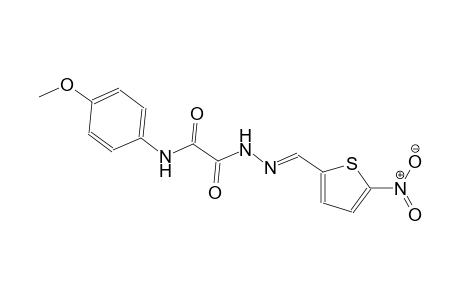 N-(4-methoxyphenyl)-2-{(2E)-2-[(5-nitro-2-thienyl)methylene]hydrazino}-2-oxoacetamide
