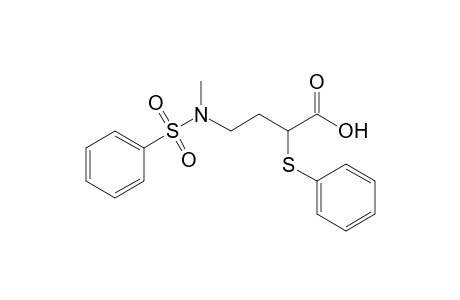 4-(N-Benzenesulfonyl-N-methylamino)-2-(phenylthio)butanoic acid