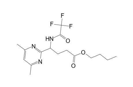 Butyl 4-(4,6-dimethyl-2-pyrimidinyl)-4-[(trifluoroacetyl)amino]butanoate