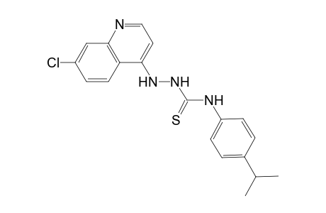 Quinoline, 7-chloro-4-[2-[[[4-(1-methylethyl)phenyl]amino]carbonothioyl]hydrazino]-