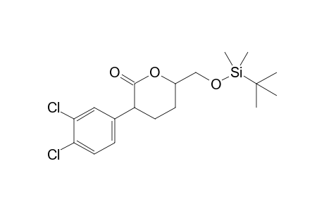 6-{[(t-Butyldimethylsilyl)oxy]methyl}-3-(3',4'-dichlorophenyl)tetrahydropyran-2-one