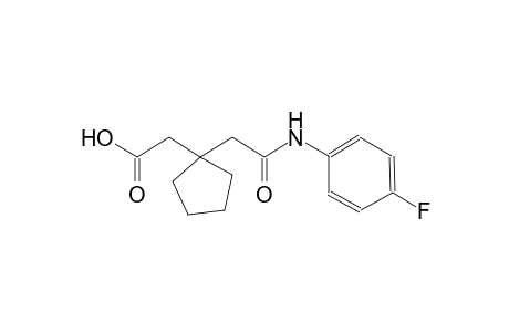 {1-[2-(4-fluoroanilino)-2-oxoethyl]cyclopentyl}acetic acid