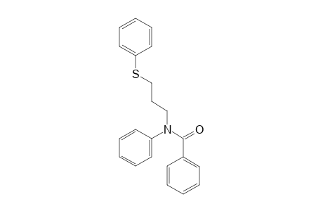 N-Phenyl-N-(3-phenylsulfanylpropyl)benzamide