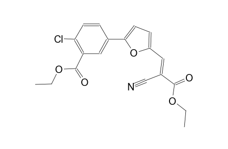 ethyl 2-chloro-5-{5-[(1E)-2-cyano-3-ethoxy-3-oxo-1-propenyl]-2-furyl}benzoate