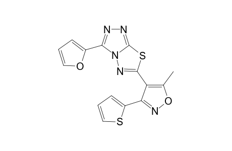 [1,2,4]Triazolo[3,4-b][1,3,4]thiadiazole, 3-(2-furanyl)-6-[5-methyl-3-(2-thienyl)-4-isoxazolyl]-