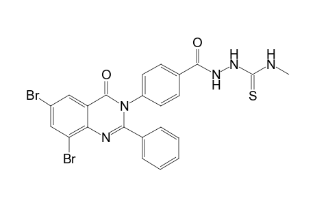 2-(4-(2-Phenyl-6,8-dibromo-4-oxo-(4H)quinazolin-3-yl)-N-methylthioamido) benzoic acid hydrazide