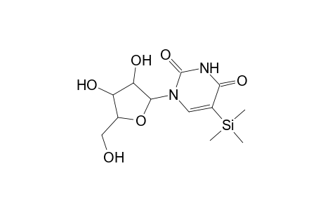 Uridine, 5-(trimethylsilyl)-