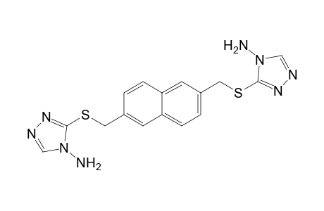 2,6-Bis(4-amino-1,2,4-triazol-3-ylsulfanylmethyl)naphthalene