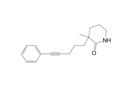 2-Piperidinone, 3-methyl-3-(5-phenyl-4-pentynyl)-