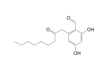2,4-dihydroxy-6-(2'-oxononyl)benzaldehyde