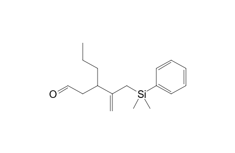 3-[1-[[Dimethyl(phenyl)silyl]methyl]vinyl]hexanal