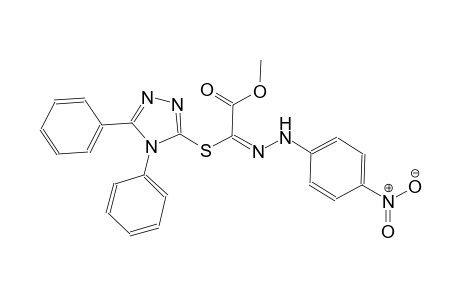 methyl (2E)-[(4,5-diphenyl-4H-1,2,4-triazol-3-yl)sulfanyl][(4-nitrophenyl)hydrazono]ethanoate