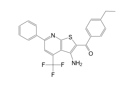 [3-amino-6-phenyl-4-(trifluoromethyl)thieno[2,3-b]pyridin-2-yl](4-ethylphenyl)methanone