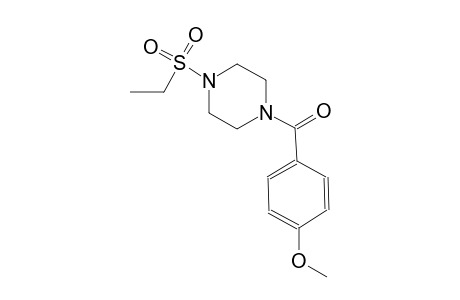 piperazine, 1-(ethylsulfonyl)-4-(4-methoxybenzoyl)-