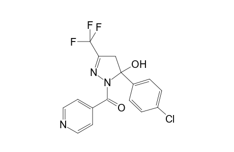 5-(4-Chlorophenyl)-1-isonicotinoyl-3-(trifluoromethyl)-4,5-dihydro-1H-pyrazol-5-ol