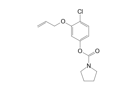 1-Pyrrolidinecarboxylic acid, 4-chloro-3-(2-propenyloxy)phenyl ester