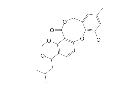 VERMIXOCIN-A;3-(1'-HYDROXY-3'-METHYLBUTYL)-11-HYDROXY-4-METHOXY-9-METHYL-5-H,7-H-DIBENZO-[C,F]-[1,5]-DIOXOCIN-5-ONE