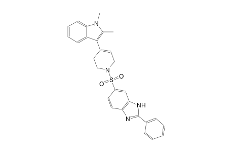 1H-benzimidazole, 6-[(4-(1,2-dimethyl-1H-indol-3-yl)-3,6-dihydro-1(2H)-pyridinyl)sulfonyl]-2-phenyl-