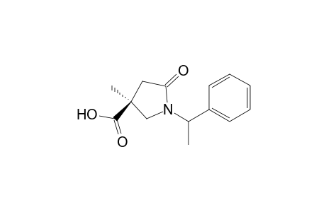 3(S)-Methyl-5-oxo-1-(1'-phenylethyl)-3-pyrrolidinecarboxylic acid