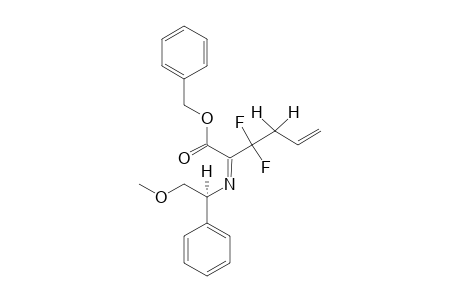 (-)-BENZYL-3,3-DIFLUORO-2-[[(1R)-1-PHENYL-2-METHOXYETHYL]-IMINO]-5-HEXENOATE