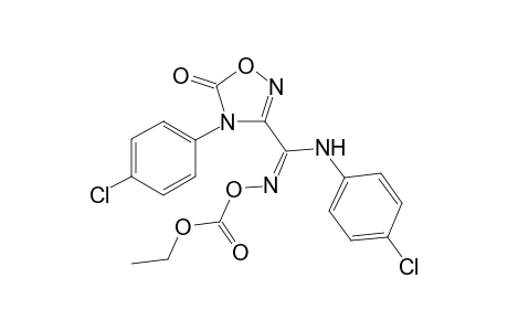4-(4-Chlorophenyl)-5-oxo-.delta.(2)-1,2,4-oxadiazoline-3-(n-4-chlorophenylcarboxamide O-ethoxycarbonyloxime