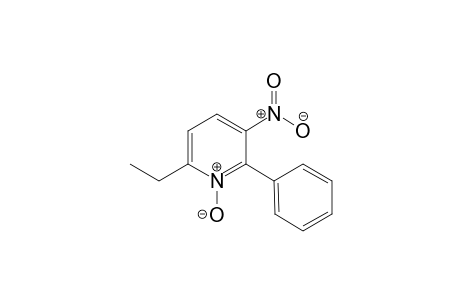 6-Ethyl-3-nitro-2-phenylpyridine 1-oxide