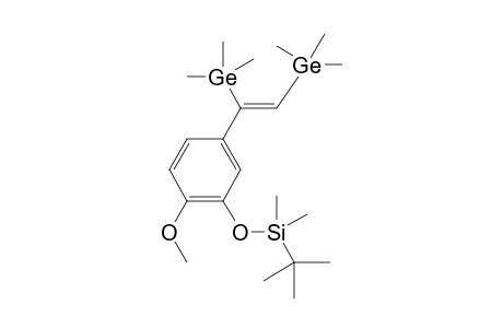 (Z)-(5-(1,2-bis(Trimethylgermyl)vinyl)-2-methoxyphenoxy)(tert-butyl)dimethylsilane