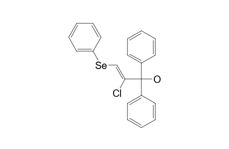 E-2-CHLORO-3-PHENYLSELENO-1,1-DIPHENYL-2-PROPEN-1-OL