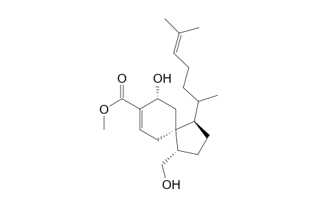 Spiro[4.5]dec-7-ene-8-carboxylic acid, 1-(1,5-dimethyl-4-hexenyl)-9-hydroxy-4-(hydroxymethyl)-, methyl ester, [1R-[1.alpha.(R*),4.beta.,5.alpha.(S*)]]-