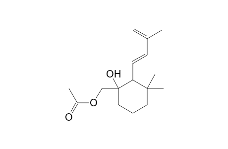 Acetic acid, 1-hydroxy-3,3-dimethyl-2-(3-methylbuta-1,3-dienyl)cyclohexylmethyl ester