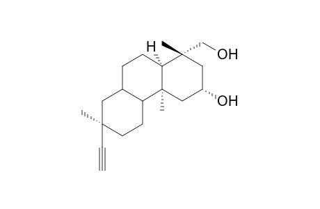 [1R-(1.alpha.,3.alpha.,4a.beta.,4b.alpha.,7.alpha.,10a.alpha.)]-7-ethyenyl-1,2,3,4,4a,4b,5,6,7,9,10,10a-dodecahydro-3-hydroxy-1,4a,7-trimethyl-1-phenanthrenemethanol