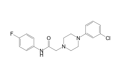 2-[4-(3-chlorophenyl)-1-piperazinyl]-N-(4-fluorophenyl)acetamide