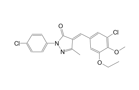 (4E)-4-(3-chloro-5-ethoxy-4-methoxybenzylidene)-2-(4-chlorophenyl)-5-methyl-2,4-dihydro-3H-pyrazol-3-one